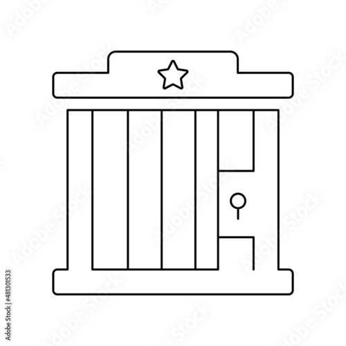 Jail prisoner icon