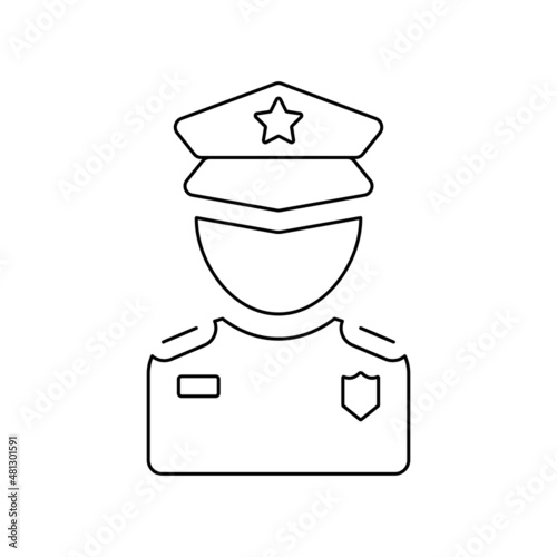 Police officer icon