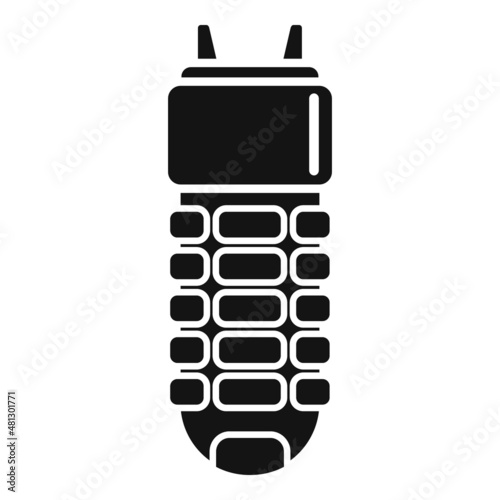 Electric taser icon simple vector. Police weapon