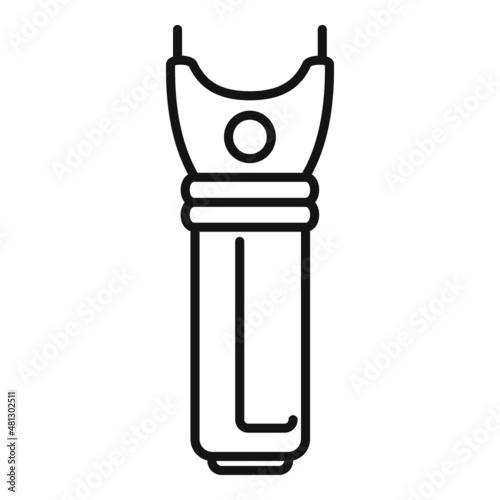Taser electricity icon outline vector. Gun stun