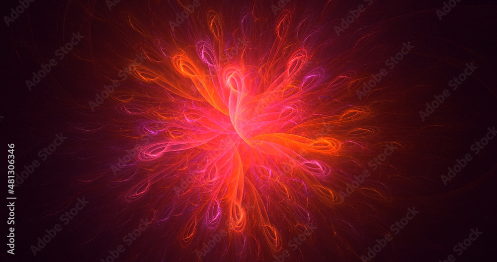 3D rendering abstract multicolor fractal light background 3D rendering abstract multicolor fractal light background