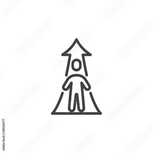 Leadership Coaching line icon