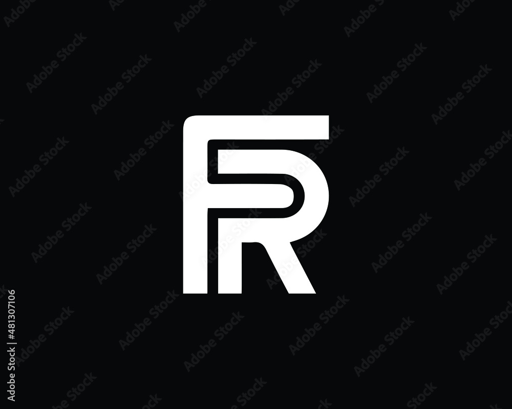 Minimal Initial Letter FR Vector Logo Design , Simple Monogram FR Icon Minimal Initial Letter FR Vector Logo Design , Simple Monogram FR Icon