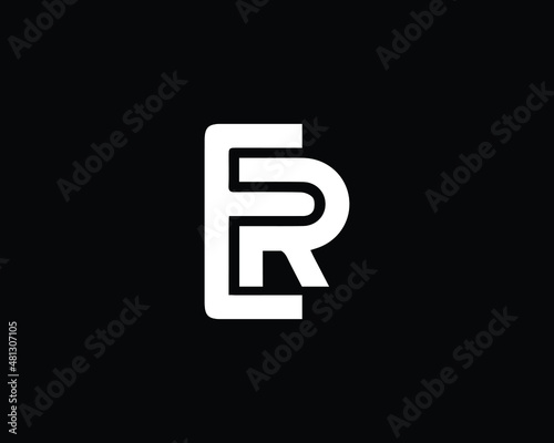 Minimal Initial Letter ER Vector Logo Design , Simple Monogram ER Icon 