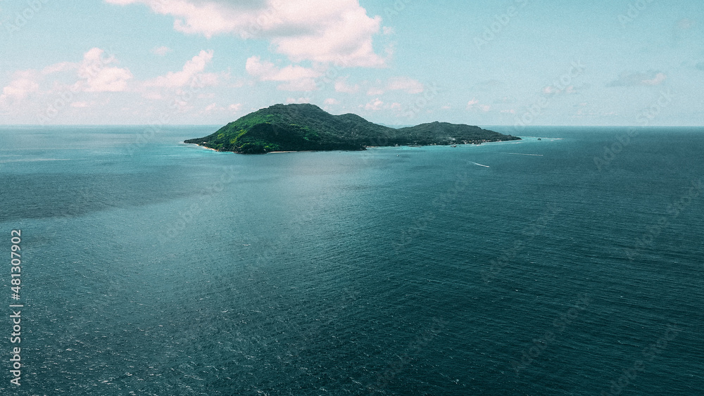 Drone View of La DIgue Island in Seychelles Drone View of La DIgue Island in Seychelles