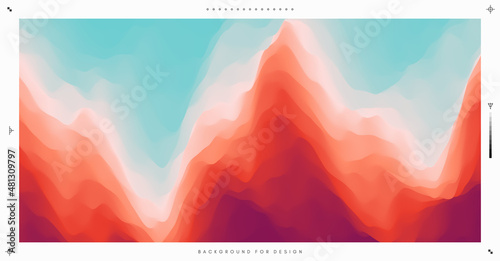 Abstract wavy background for banner, flyer and poster. Dynamic effect. Vector illustration. Cover design template. Can be used for advertising, marketing or presentation.