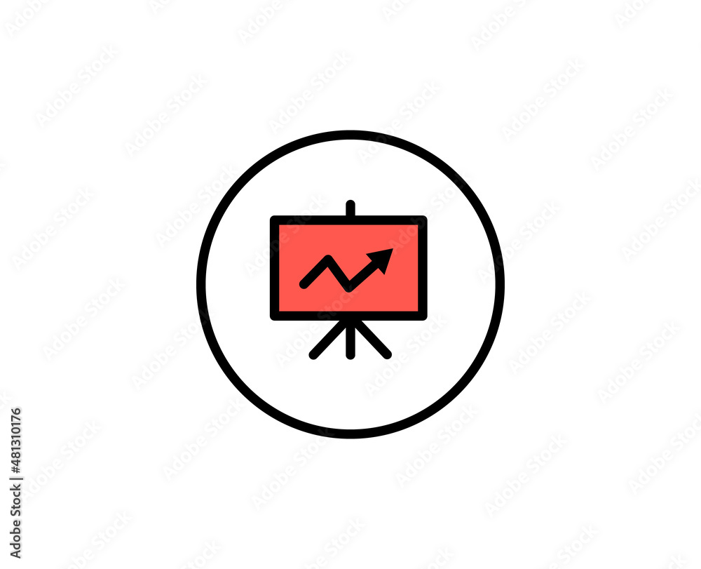 Flipchart premium line icon. Simple high quality pictogram. Modern outline style icons. Stroke vector illustration on a white background. Flipchart premium line icon. Simple high quality pictogram. Modern outline style icons. Stroke vector illustration on a white background.
