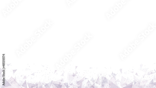 Frame background with simple triangular light and like a piece of glass
