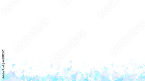 Frame background with simple triangular light and like a piece of glass