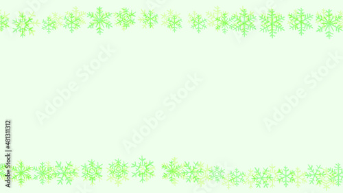Simple and cute snowflake line background