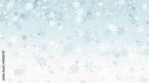 Fantastic background with snow