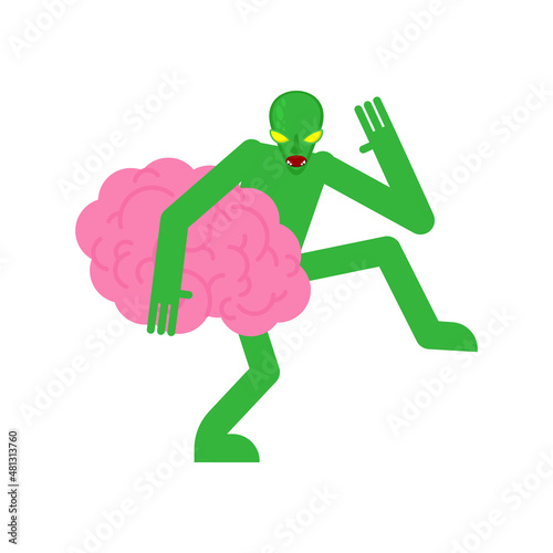 Reptilian steals brains. The concept of world government. The conspiracy theory and the capture of the world by aliens.