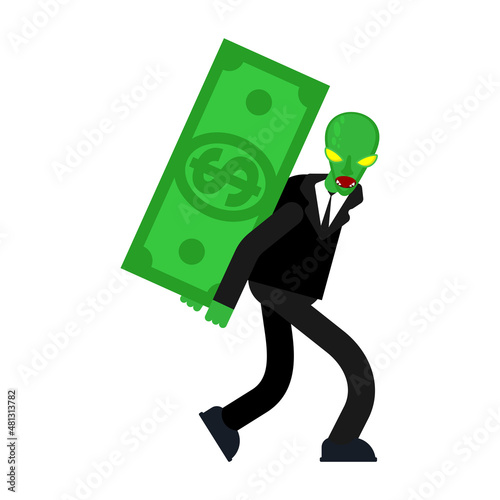 Reptilian steals money. The concept of world government. The conspiracy theory and the capture of the world by aliens.
