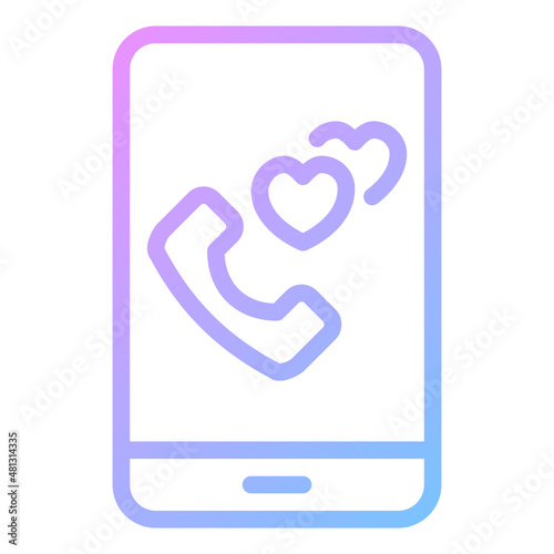 dating app gradient icon