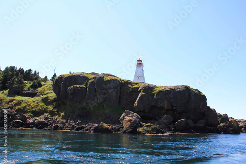 Lighthouse on the Bay of Fundy in Nova Scotia Canada