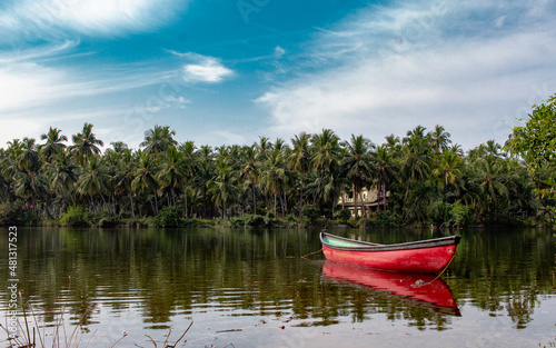boat on the lake