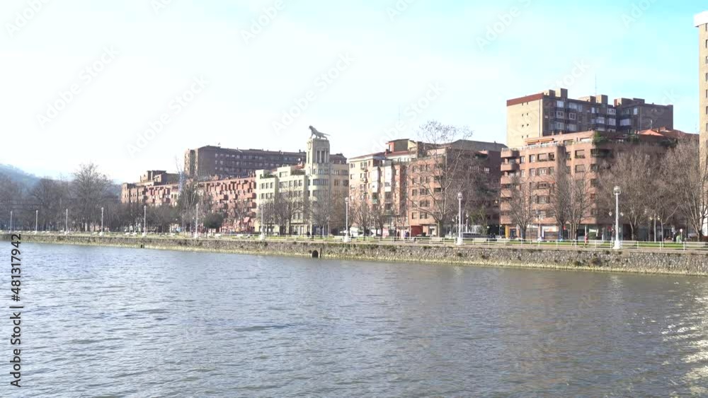 river nervion in Bilbao, Basque Country river nervion in Bilbao, Basque Country