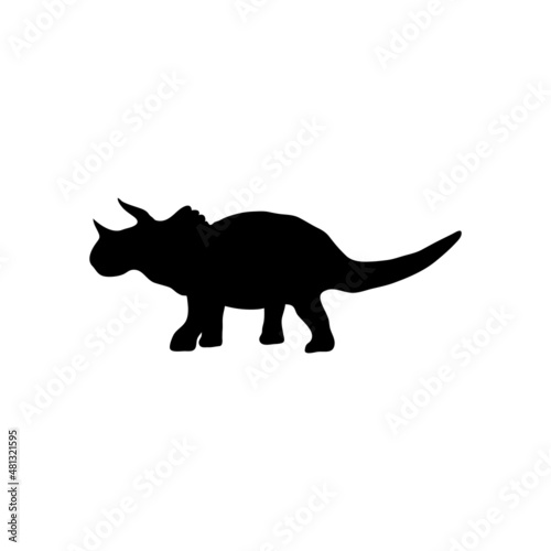 Dinosaur prehistoric animal icon design template vector