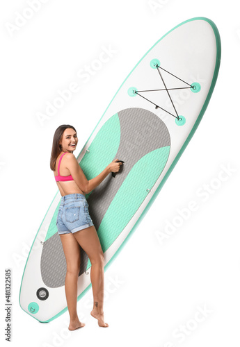 Beautiful young woman with ...