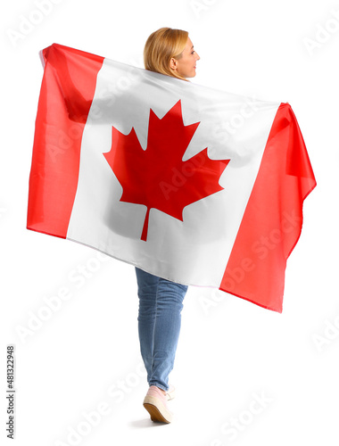 Mature woman with Canadian ...