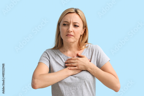 Mature woman feeling discom...