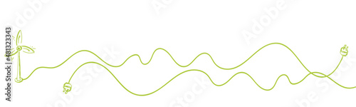 Erneuerbare Energie Band Banner