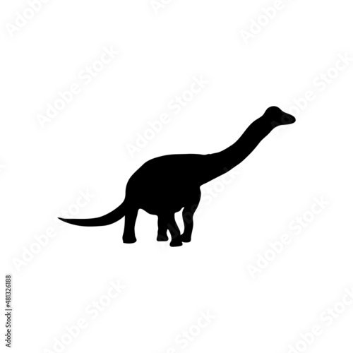 Dinosaur prehistoric animal icon design template vector