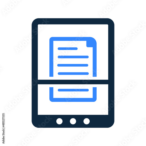 Document, scan icon. Simple editable vector design isolated on a white background. © hr-gold