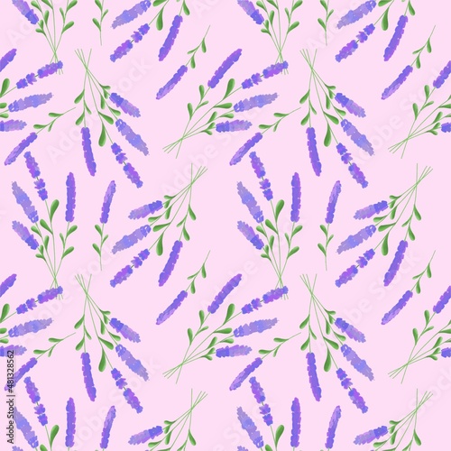 seamless pattern with leaves