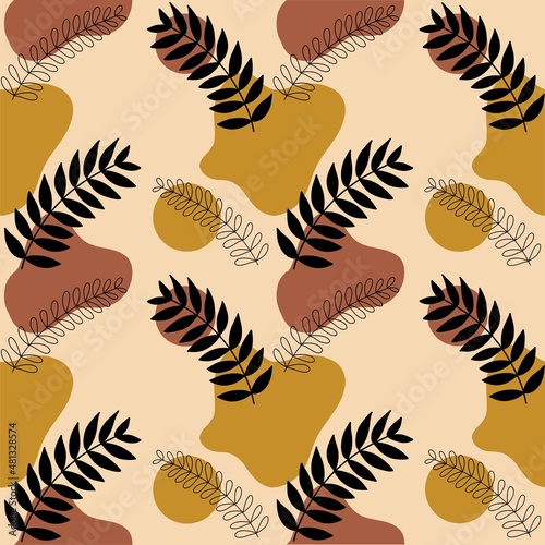 seamless pattern with feathers