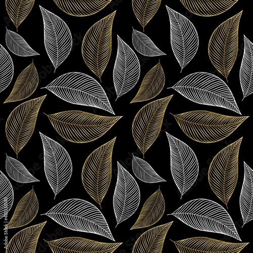 seamless leaf pattern