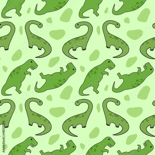 seamless pattern with dinosaur
