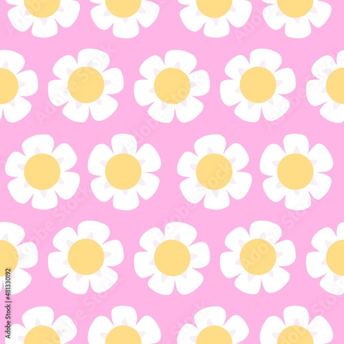 seamless pattern with flowers