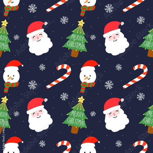 christmas background with santa claus