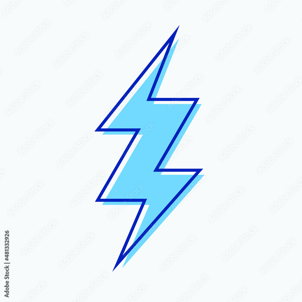 Simple Blue Thunder Flat Design for Icon, Symbol, and Logo. Thunder Vector for Mobile and Web Graphic Resources. High-Quality EPS 10 Editable Stroke Simple Blue Thunder Flat Design for Icon, Symbol, and Logo. Thunder Vector for Mobile and Web Graphic Resources. High-Quality EPS 10 Editable Stroke