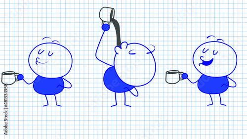 Coffee time. Good time to have coffee with friends