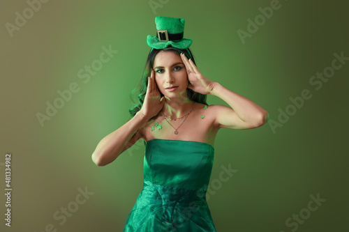 Stylish young woman dressed...