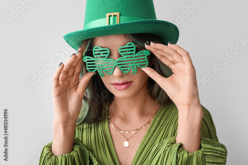 Stylish young woman dressed...