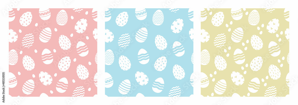 Easter seamless vector pattern background with eggs. Spring pattern for banners, posters, cover design templates, social media stories wallpapers and greeting cards. Easter seamless vector pattern background with eggs. Spring pattern for banners, posters, cover design templates, social media stories wallpapers and greeting cards.