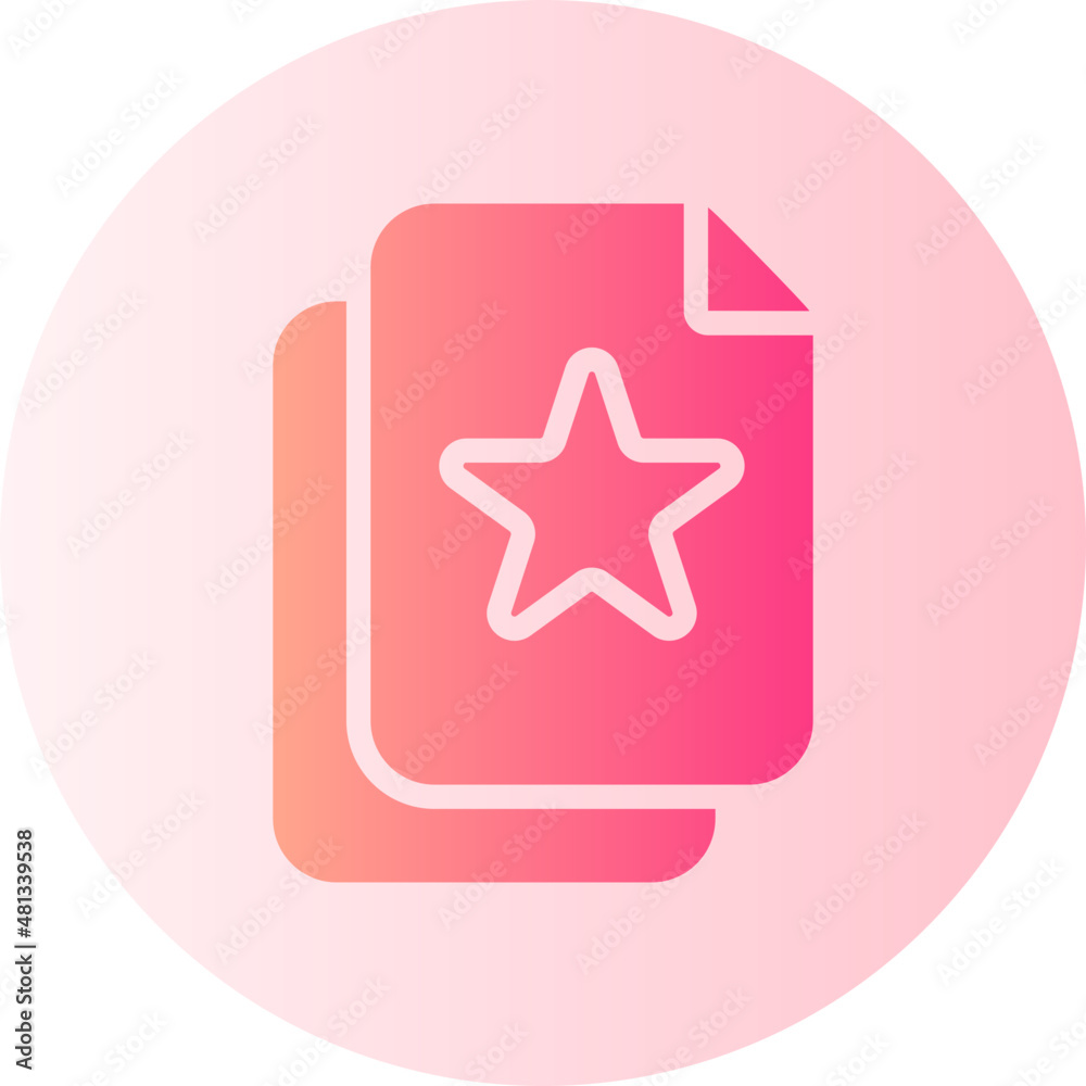 document favorite gradient icon document favorite gradient icon