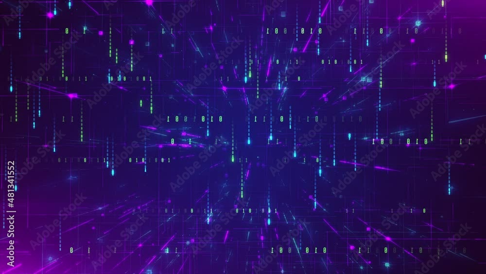 Amazing Technology matrix doted lines animated background