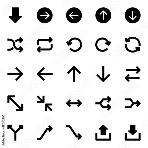Glyph icons for universal, web.