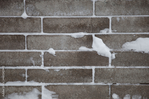 Grey brick stone wall surface texture