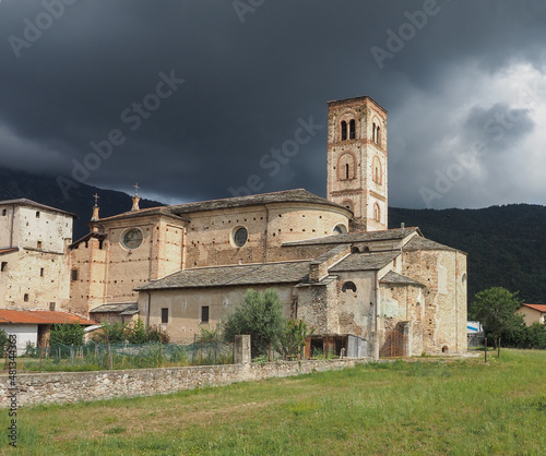 Medieval abbey of san Costanzo in Villar San Costanzo