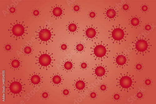 Virus cells. Vector background. 