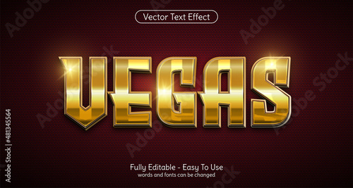 Creative 3d Vegas style editable text effect template