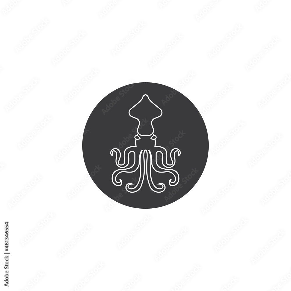 Obraz premium squid icon