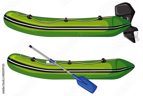 Two types of inflatable boats