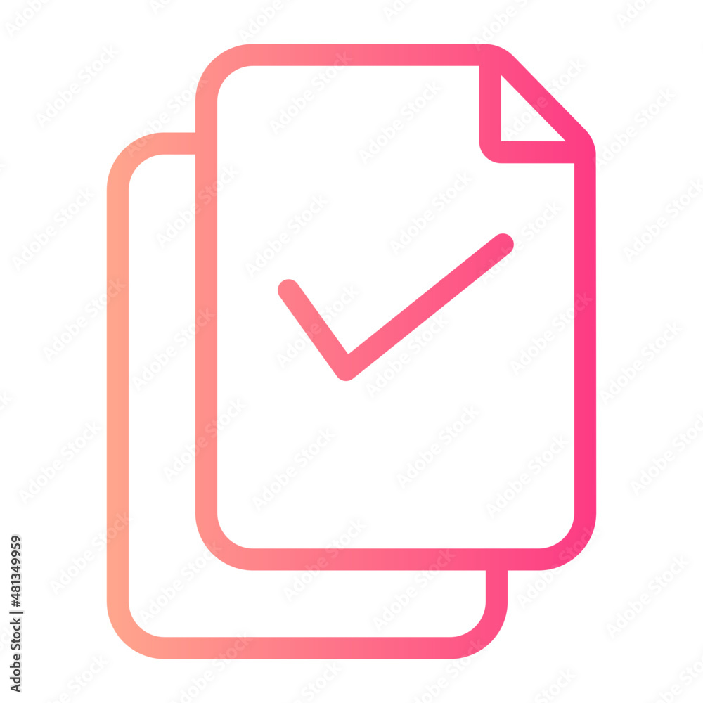 document checked gradient icon document checked gradient icon