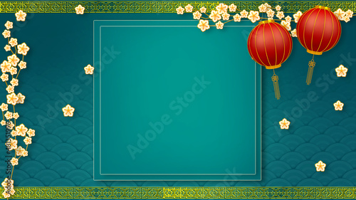 Photography Happy chinese new year for Party and Celebrations With Space for Message Isolated in Red Background